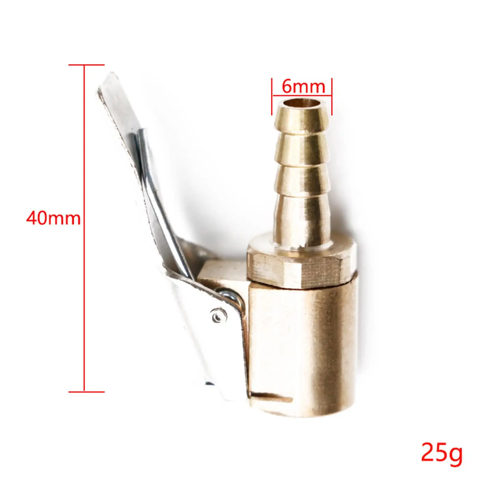

2x Car Tire Air Chuck with Clip Inflator Pump Connectors Threaded + Pagoda