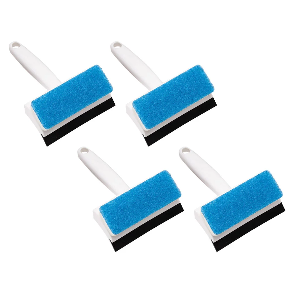 

4Pcs Double-sided Brushes Bathroom Brushes Cleaning Brushes Household Brushes for Wall Window Tile