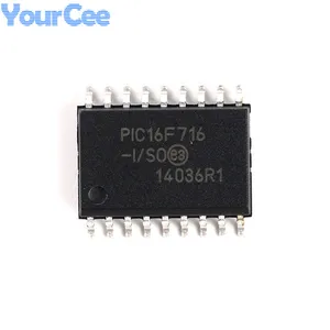 Original PIC16F716-I/SO SOIC-18 Chip 8-bit Flash Microcontroller