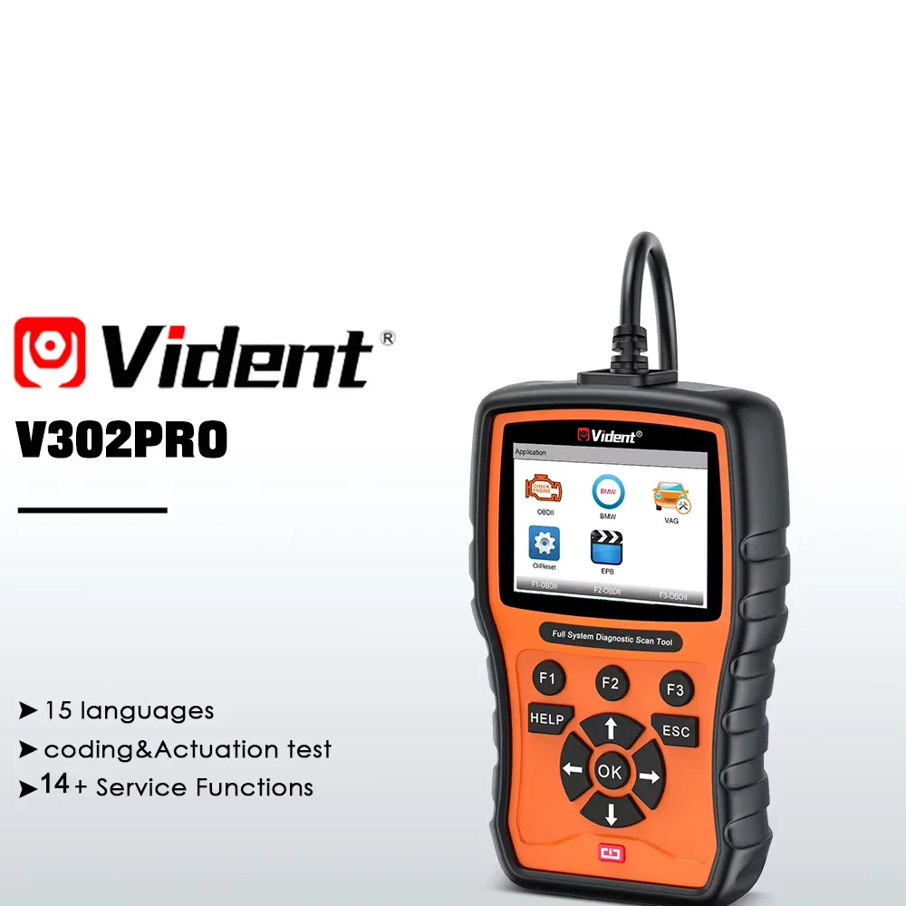 Сканер Vident V302pro Obd2 для Bmw диагностика всех систем кодирование ЭБУ двунаправленное