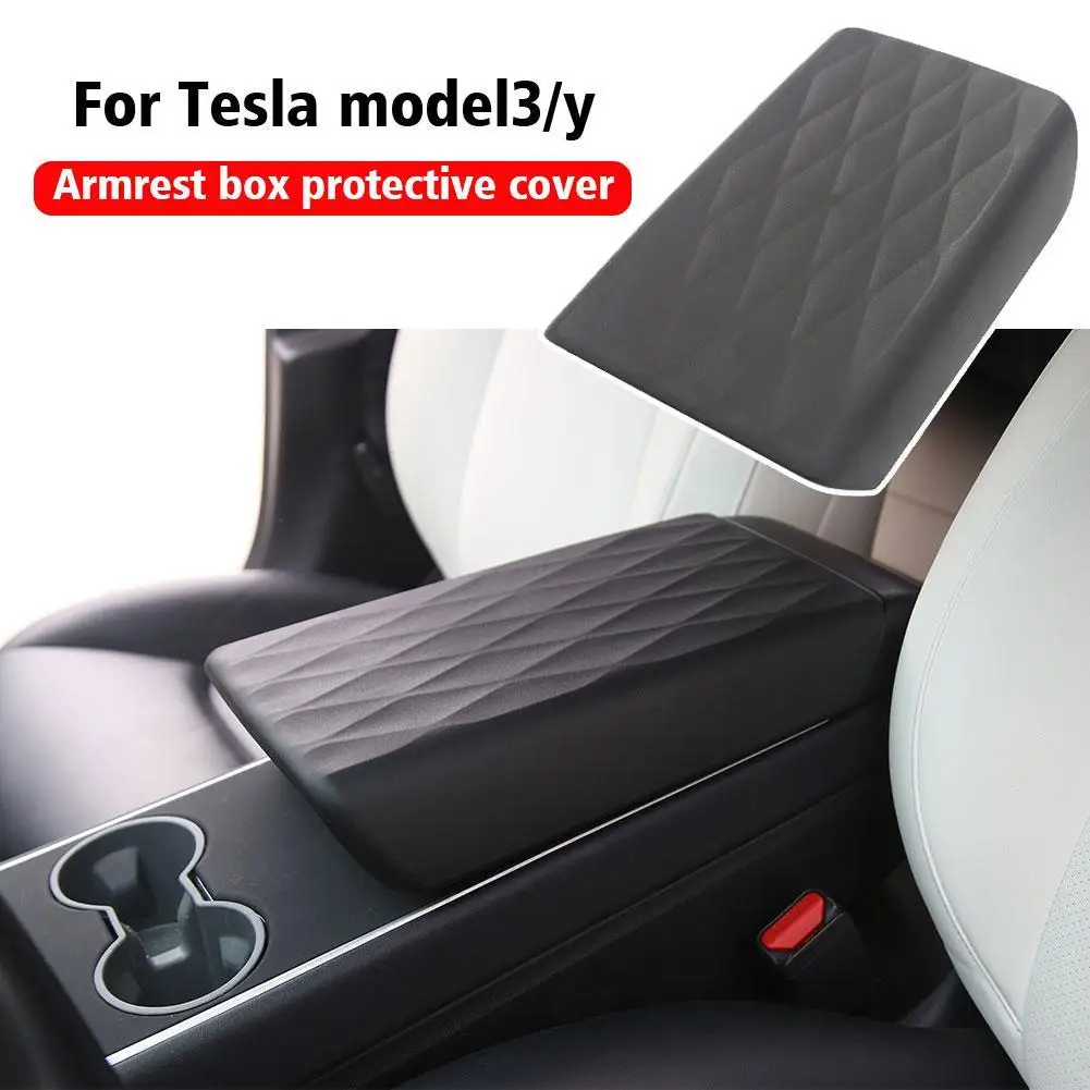 

Чехол для центрального подлокотника консоли Tesla Model 3/Y TPE, устойчивый к царапинам, износостойкий защитный чехол для подлокотника, подушка про...
