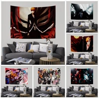 japanese bleach anime wall tapestry home decoration hippie bohemian decoration divination wall hanging sheets