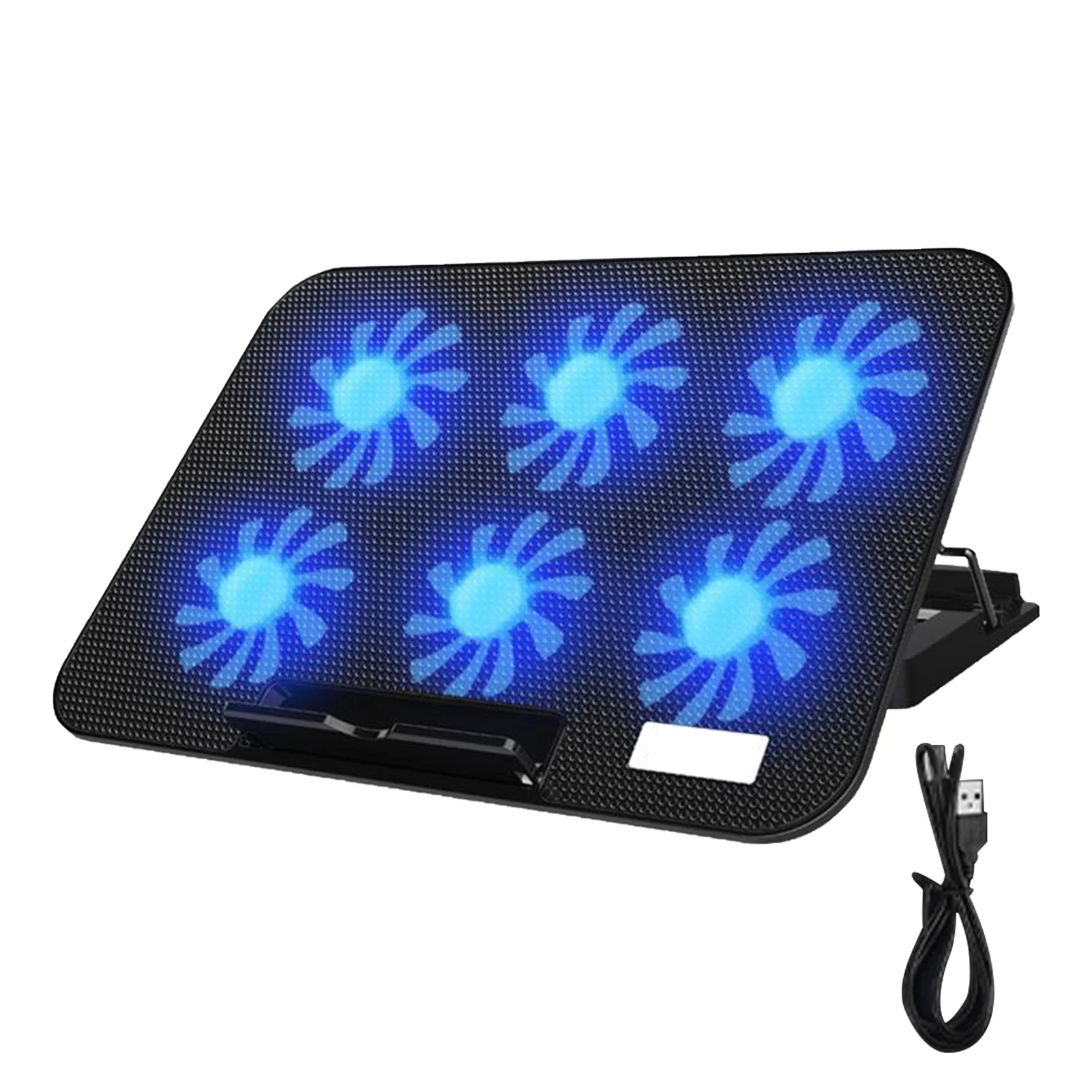 

2 USB Ports Computer Accessories Office Height Adjustable Durable Portable Home Slim Stand Easy Carry Square Laptop Cooling Pad