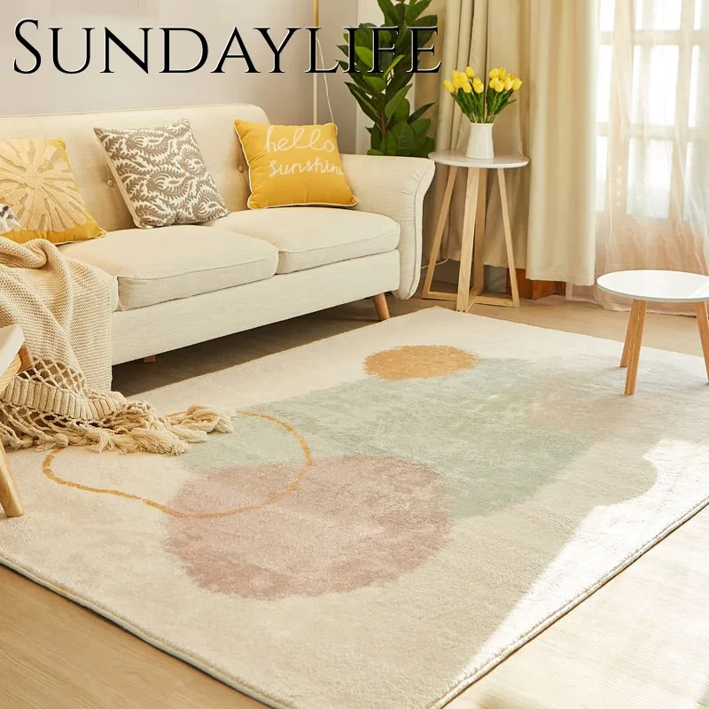 

Пушистый коврик, минималистичные ковры для гостиной, роскошные прикроватные Коврики для спальни, украшение для дома, большой ковер 200x300