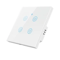 european 86mm 4 gang 2 way smart wifi touch switch wifi touch switch panel for sale