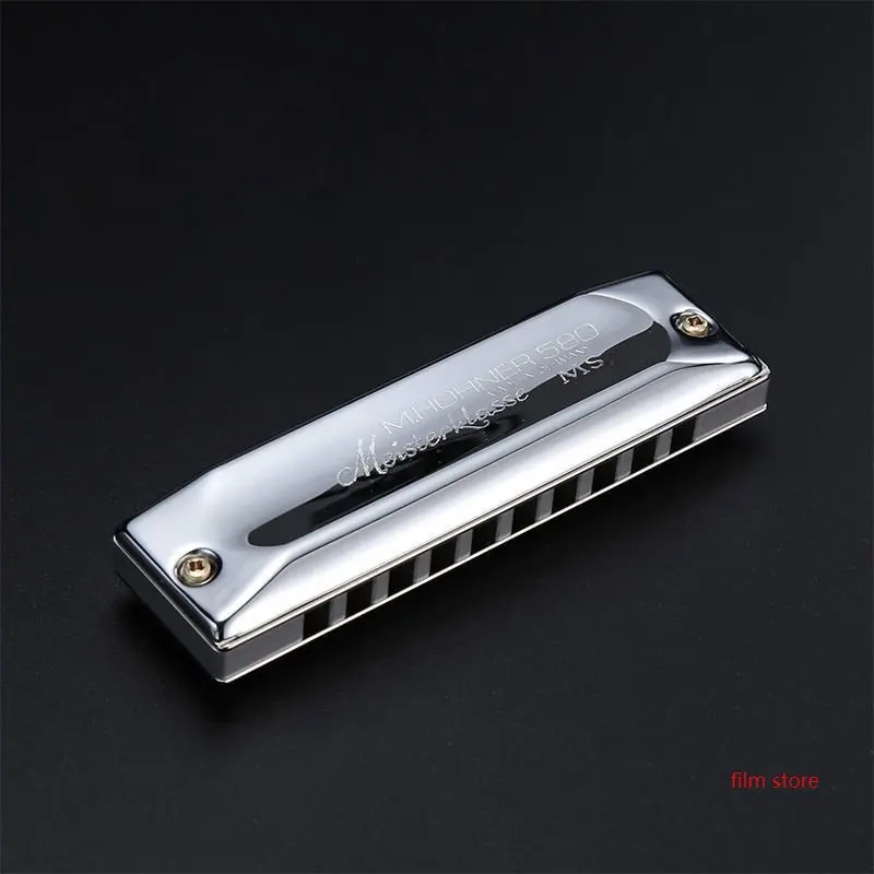 

Hohner Germany Imported All-Metal Blues Ten-Hole Blues Harp 580 Beginner Adult Performance Style