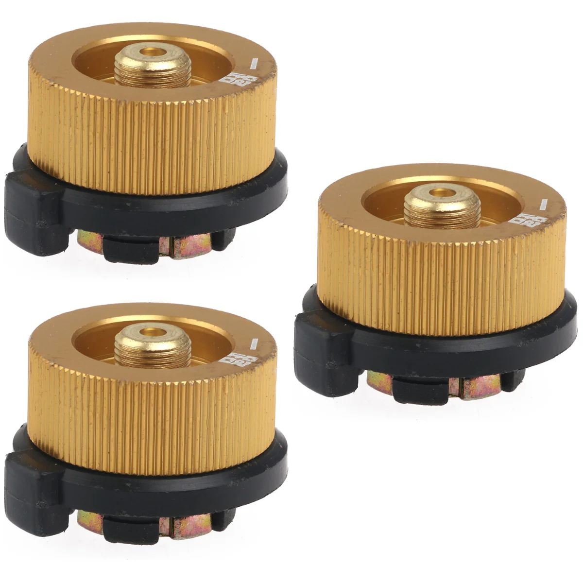 

3pcs Outdoor Gas Bottle Adapter Transfer Nozzles Connection for Camping Stove Burner