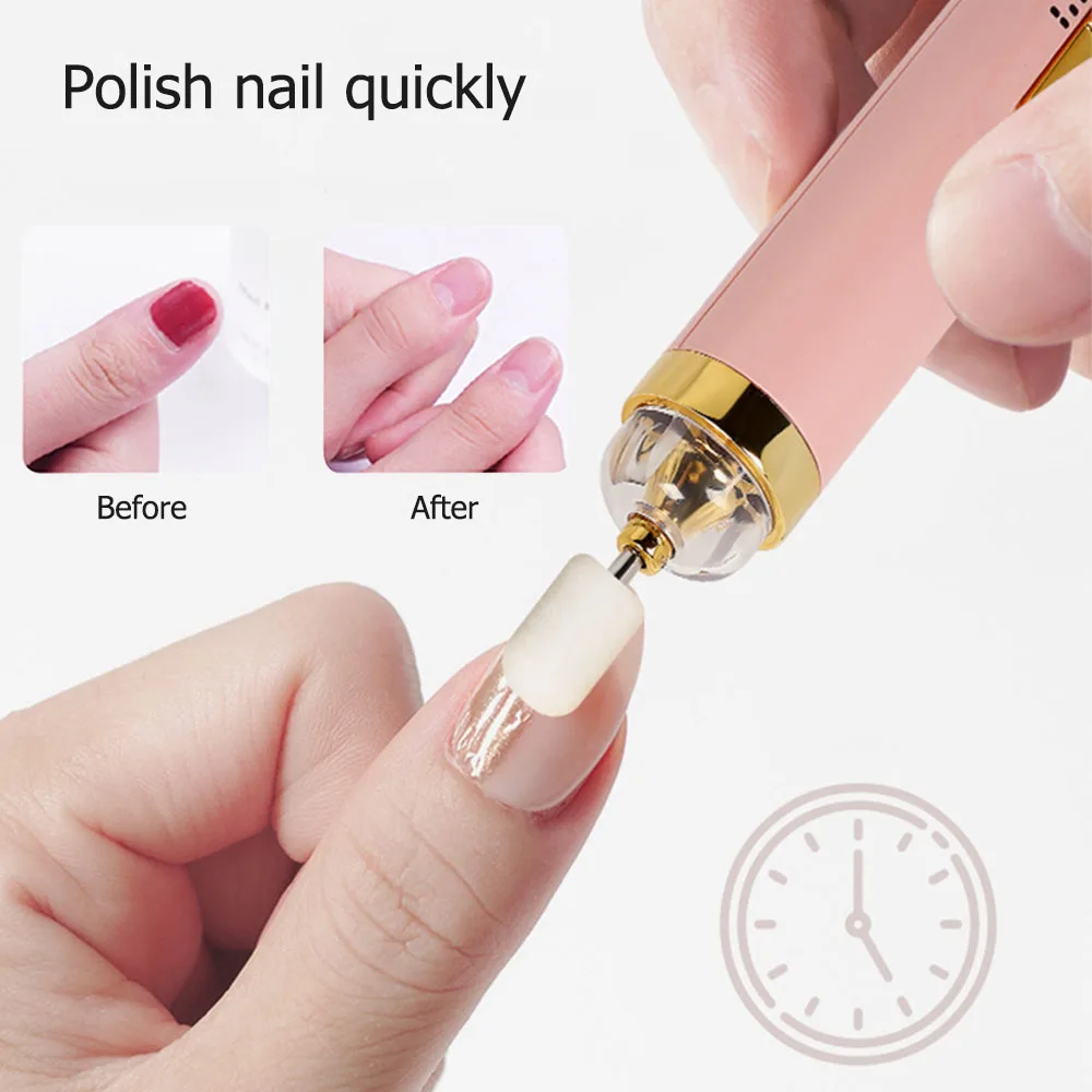 

Электрическая шлифовальная машинка для ногтей машинка для маникюра Фрезер для маникюра с легкой ручкой инструменты для снятия гель-лака Бы...