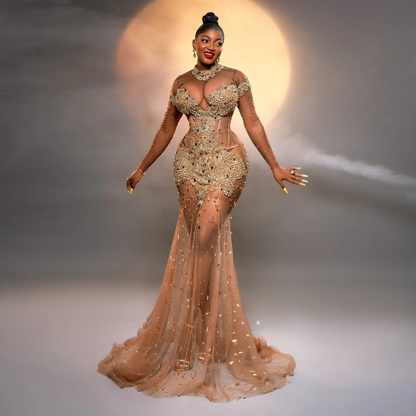 Мини платье WDPL Асо Эби черное кружевное