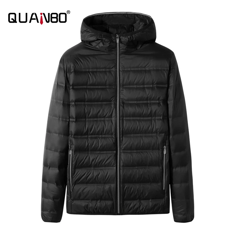 Men's Quilted Down Ultralight Winter Coat 2022 New Arrivals Men Fashion Hooded  Business Casual  Regular Keep Warm Puffer Jacket