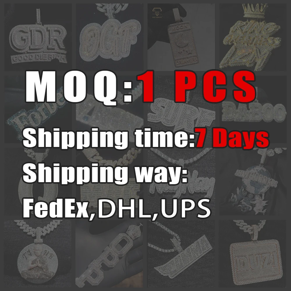 Цепочка Из кубинской цепи с муассанитом 10 мм 12