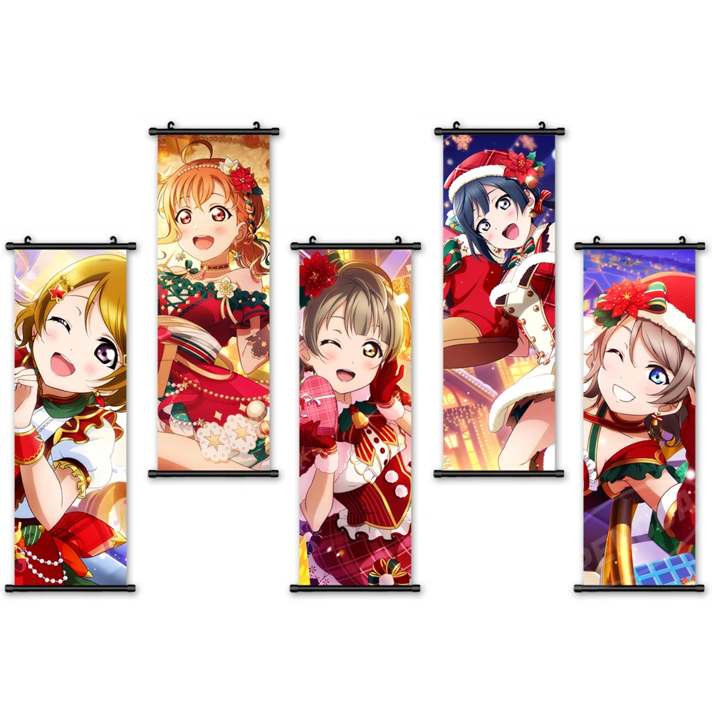 

Anime Home Decor Canvas Pictures Characters Poster Print Wall Art Plastic Scroll LoveLive! Hanging Painting Bedside Background