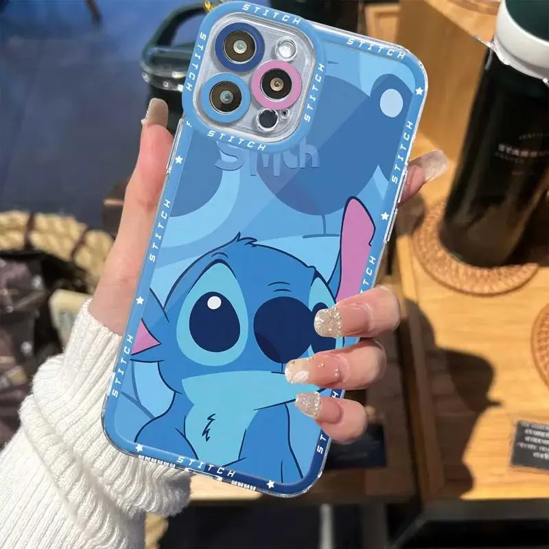 Прозрачный чехол для Xiaomi Redmi Note 11 8 9 8T 1 1T 10 Pro 9S 10S 11S Обложка Mi 9A 9C 10A розовый Ститч