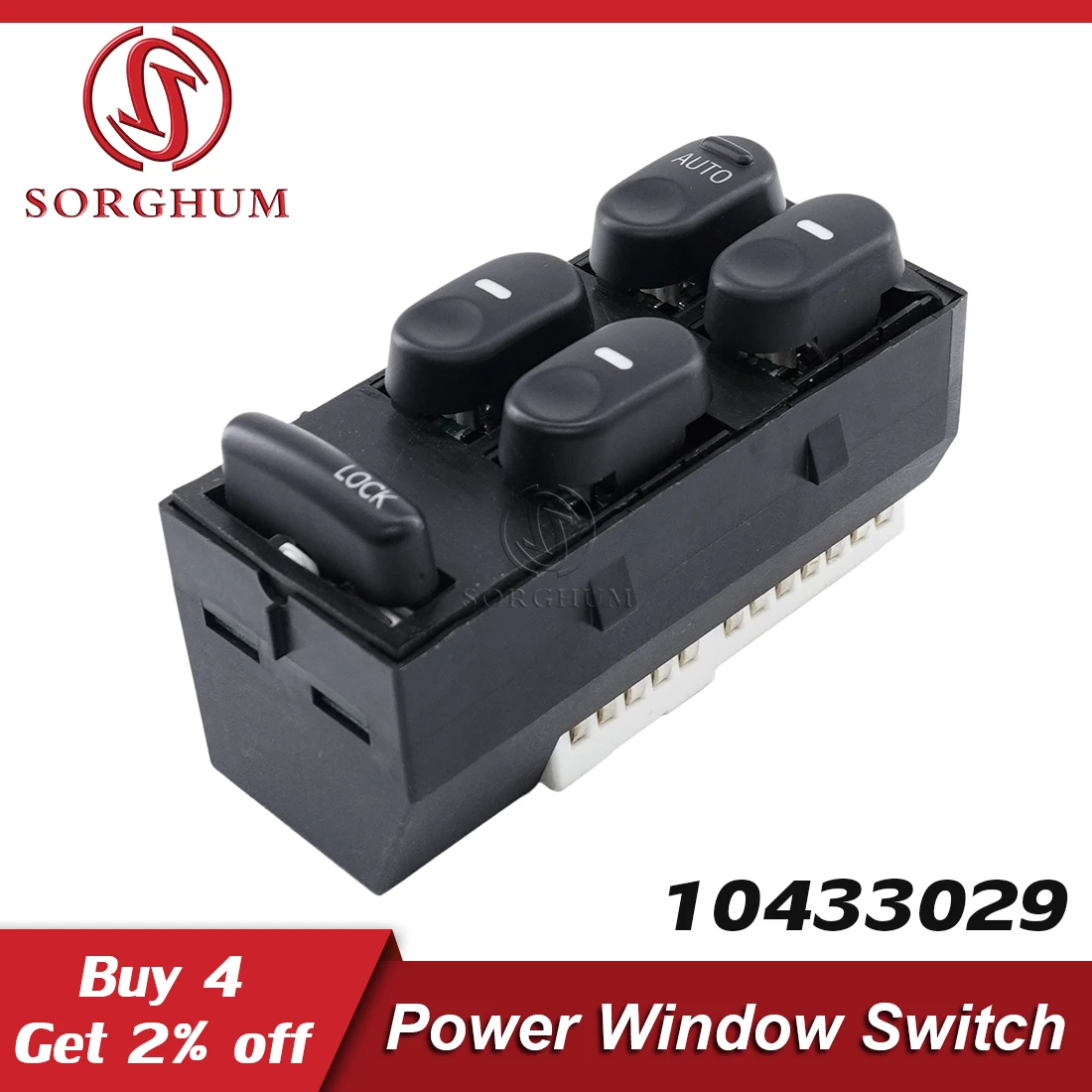 

Sorghum New 10433029 1924464 Front Left Car Electric Master Power Window Control Switch Button For Buick Century Regal 1997-2005
