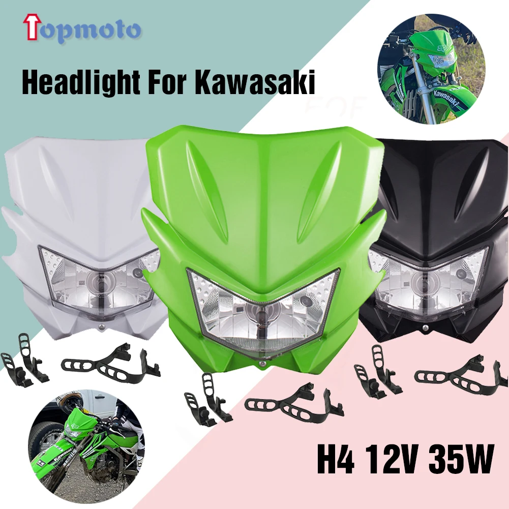 

New Motorcycle Head Light Headlight Headlamp For Kawasaki KX250F KX250 450 KX450F KX KLX 450R 110-501 Motocross Enduro