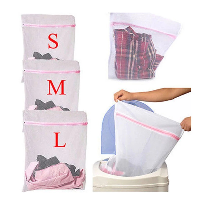 

3 Sizes Underwear Clothes Aid Bra Socks Laundry Washing Machine Net Mesh Bag