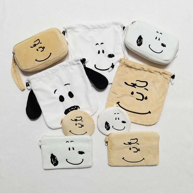 

Аниме арахис Снупи Чарли плюшевый шнурок Карманный мультяшный щенок органайзер для всякой всячины тканевая сумка кошелек Карманный чехол ...