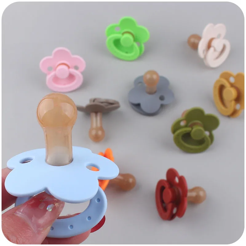 

Cute Baby Newborn Soft Food Silicone Nipple Infant Safe Circle Type Nipples Toddler Pacifier Kids Teether Toy For Boy And Girls