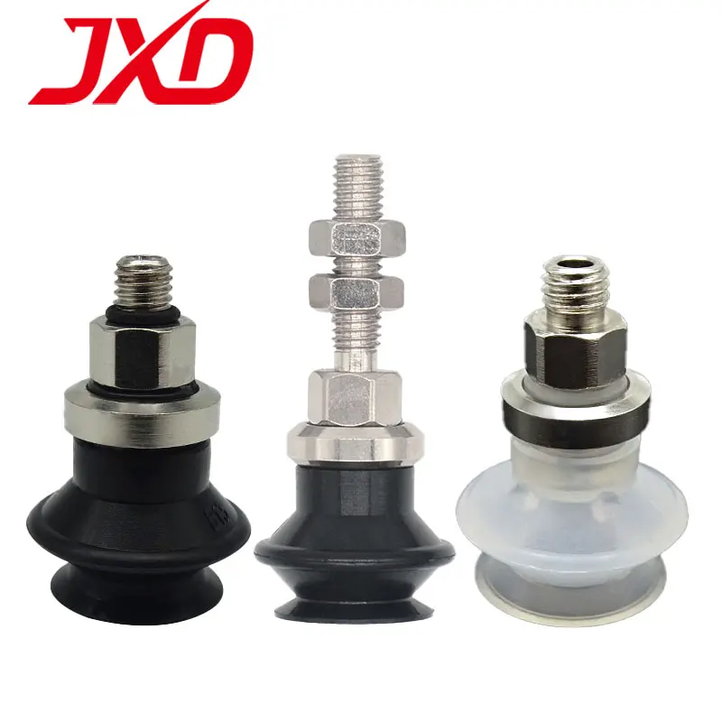 

JXD SMC ZPT13/16BN/BS-A5/A6 ZPT40BN/BS-A6 13MM 16MM 40MM Black NBR Pneumatic Round industrial Vacuum Suction Cup