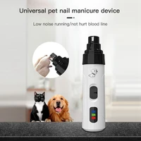 electric dog nail clippers rechargeable dog nail grinders usb charging pet quiet cat paws nail grooming trimmer tools