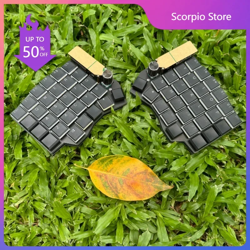 Клавиатура Sofle Ergodox Беспроводная с разрезом программируемая русская клавиатура