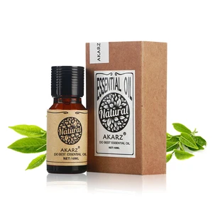 Эфирное масло зеленого чая AKARZ, натуральная ароматерапия, похудение, защита от неприятного дыхания, освежающий