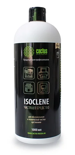 Спирт изопропиловый Cactus CS ISOCLENE1 для очистки техники 1л.|Чистящие принадлежности