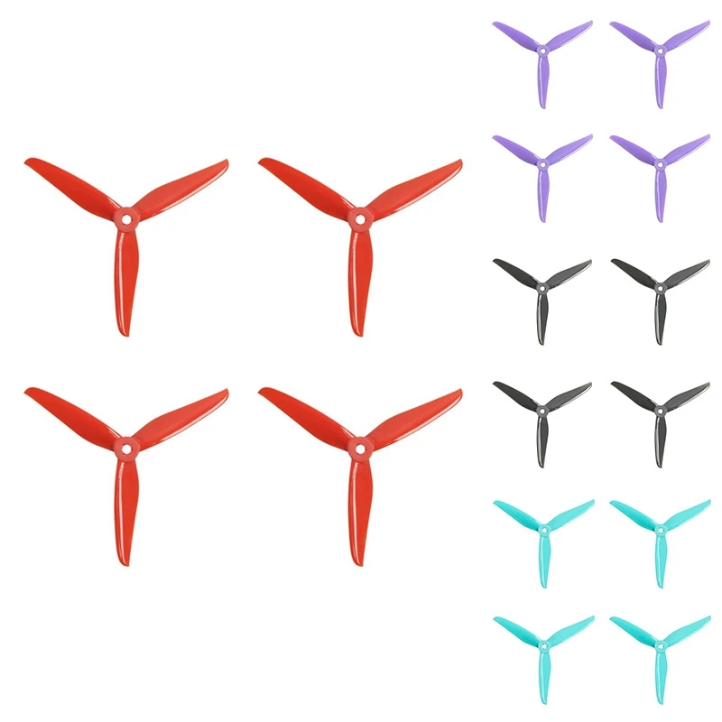 2 пары пропеллеров T5146.5 5 дюймов 3 лопасти 2CW + 2CCW пропеллер для двигателя 2207-2306