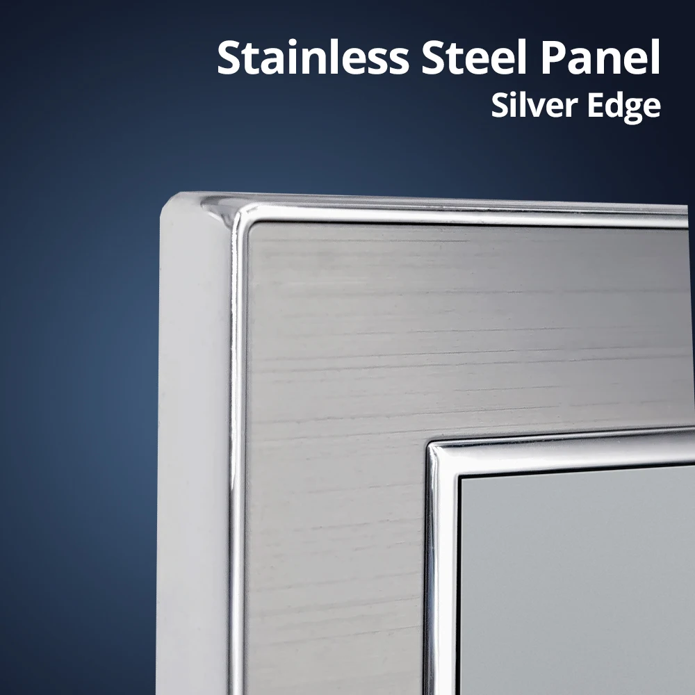 Wallpad 1 2 3 Gang 3-полосные настенные выключатели со светодиодной панелью из