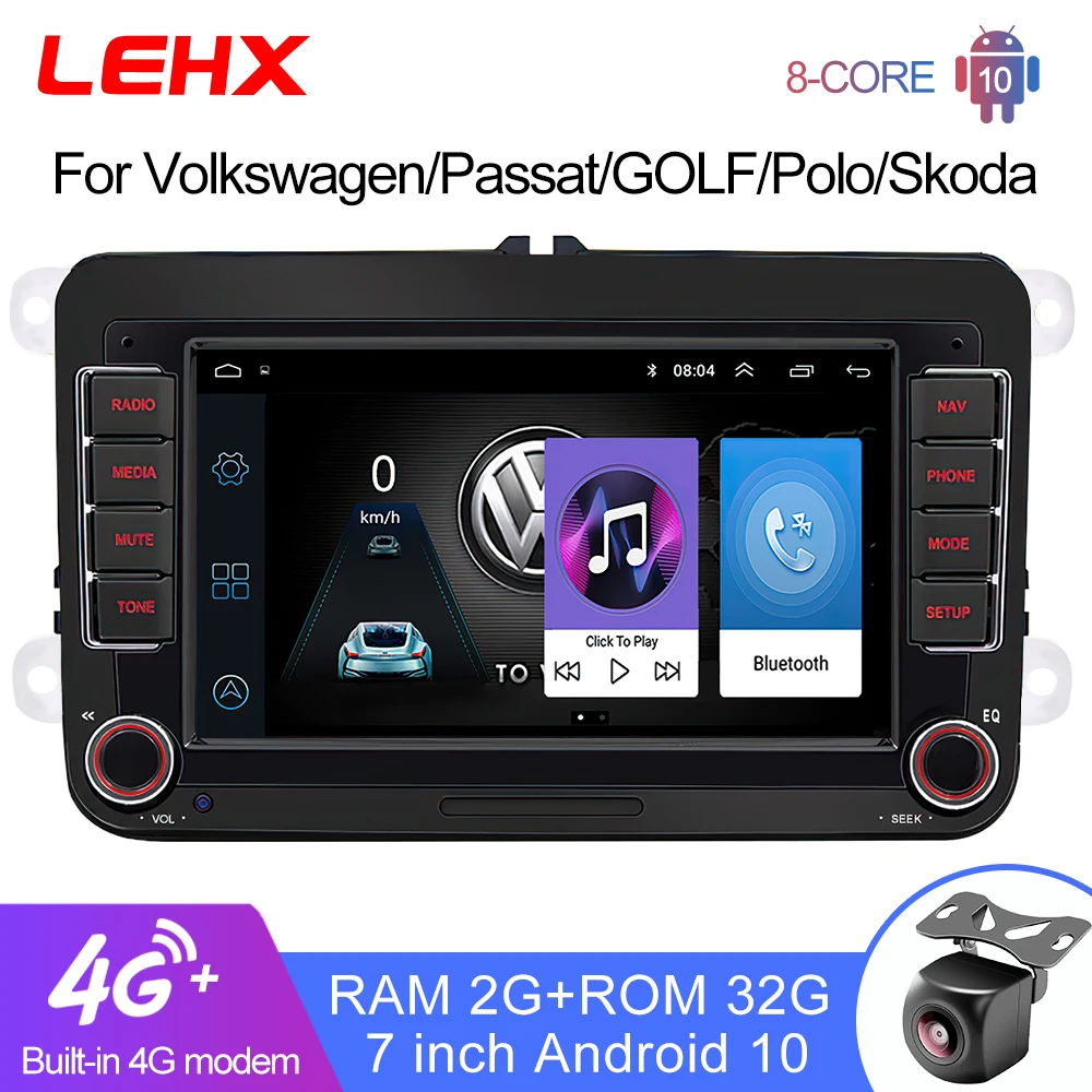 Автомагнитола 2 Din Android мультимедиа Carplay GPS стерео для VW Volkswagen Skoda Octavia Golf 5 6 Touran Pass B6