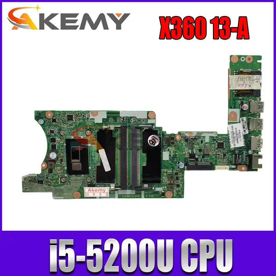 

FOR HP Envy X360 15-U Laptop Motherboard W/ SR23Y I5-5200U CPU 782306-001 782306-501 782306-601 DA0Y61MB6E0 DDR3