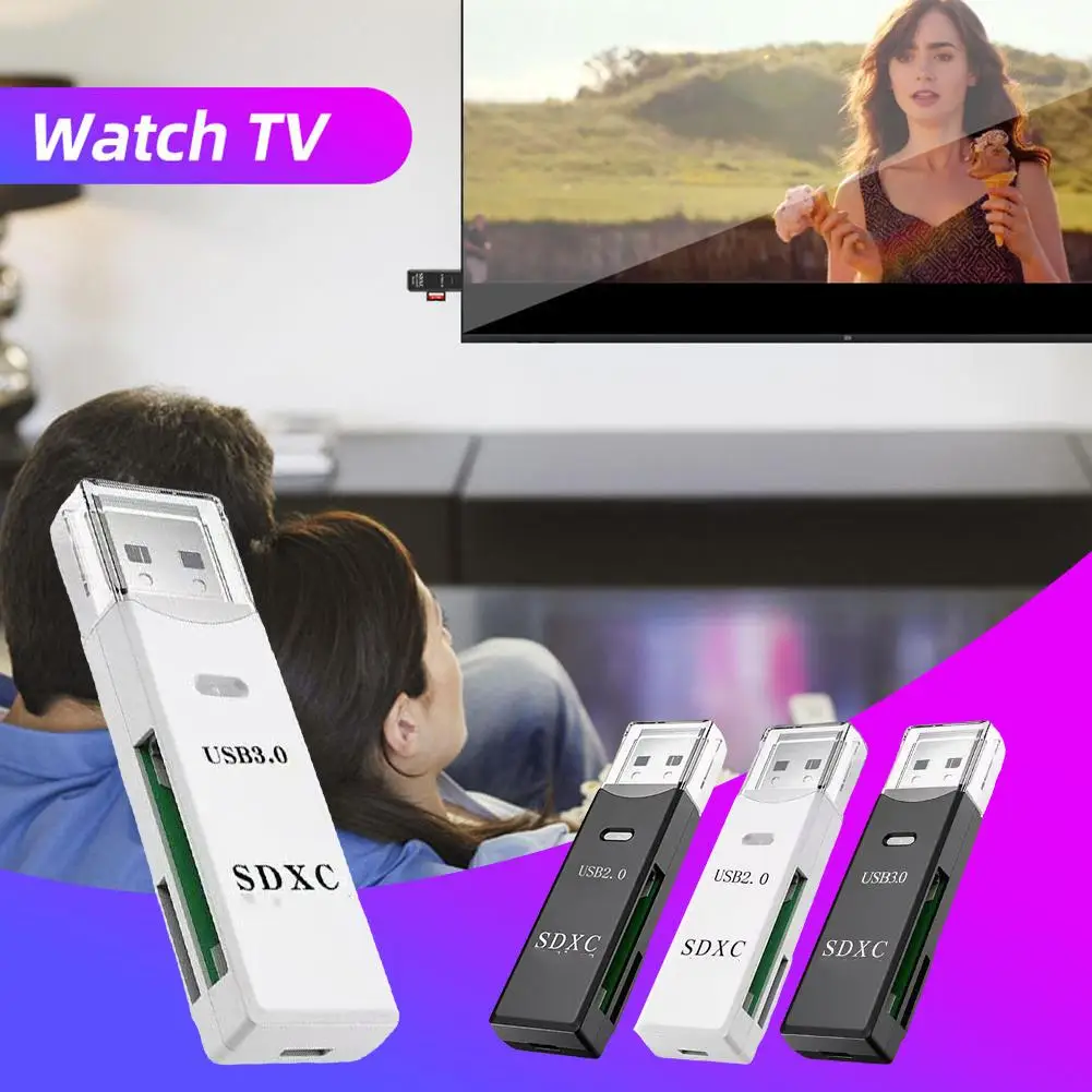 Кардридер 100 МБ/с Usb3.0 SD/TF с двумя картами для чтения одновременно мобильный