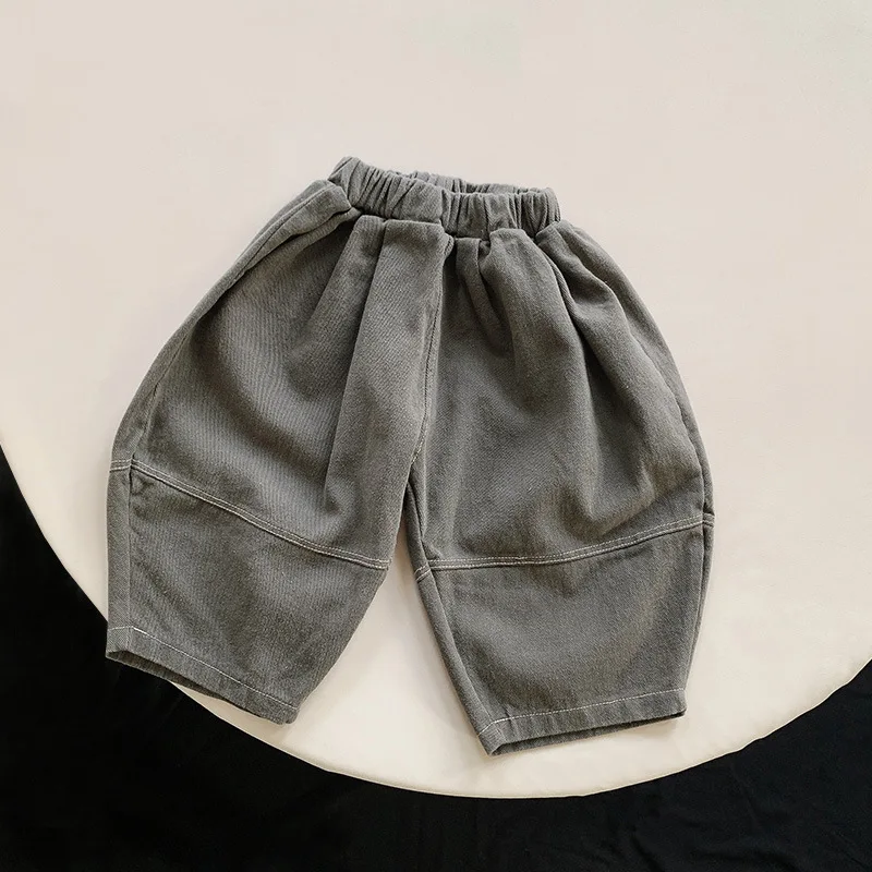 2022 Spring New Children's Harem Pants Loose Kids Wide Leg Pants Fashion Baby Trousers Boys Girls Casual Pants Children Clothes