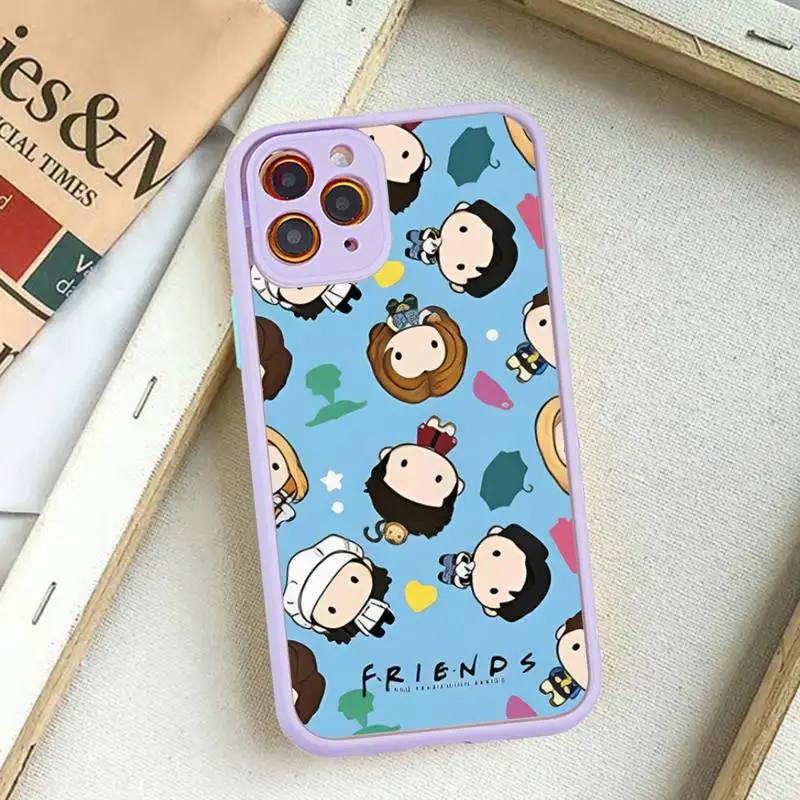 Friends TV Phone Case for iPhone 14 11 12 13 Mini Pro Max 8 7 Plus X XR XS MAX Translucent Matte Cover