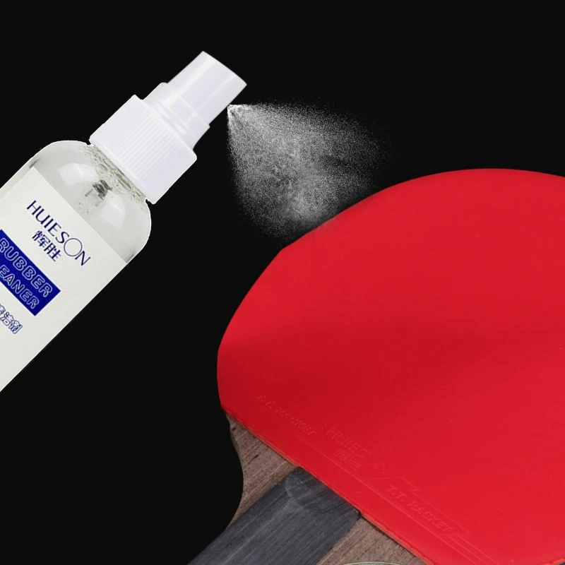 Anti-estática portátil raquete de morcego 50ml espuma multifuncional prevenção de envelhecimento acessórios tênis de mesa borracha mais limpo poeira