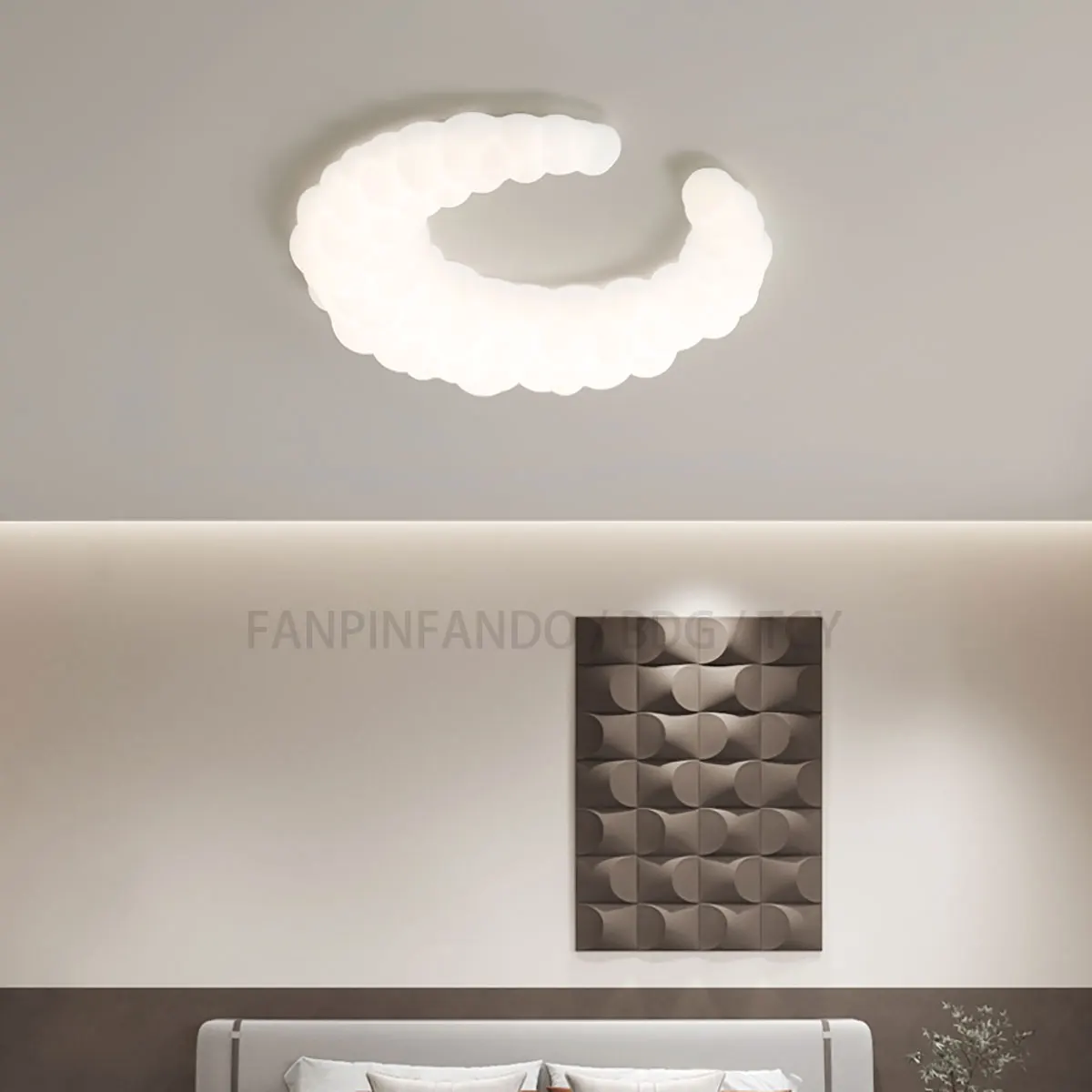 

Современный светодиодный потолочный светильник, белая лампа для гостиной, спальни, кабинета, столовой, люстра для кухни, комнатный подвесно...