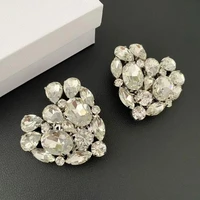 timeless wonder fancy zirconia xl heart clip on earrings for women designer jewelry runway luxury brand sweet bride gift 3328