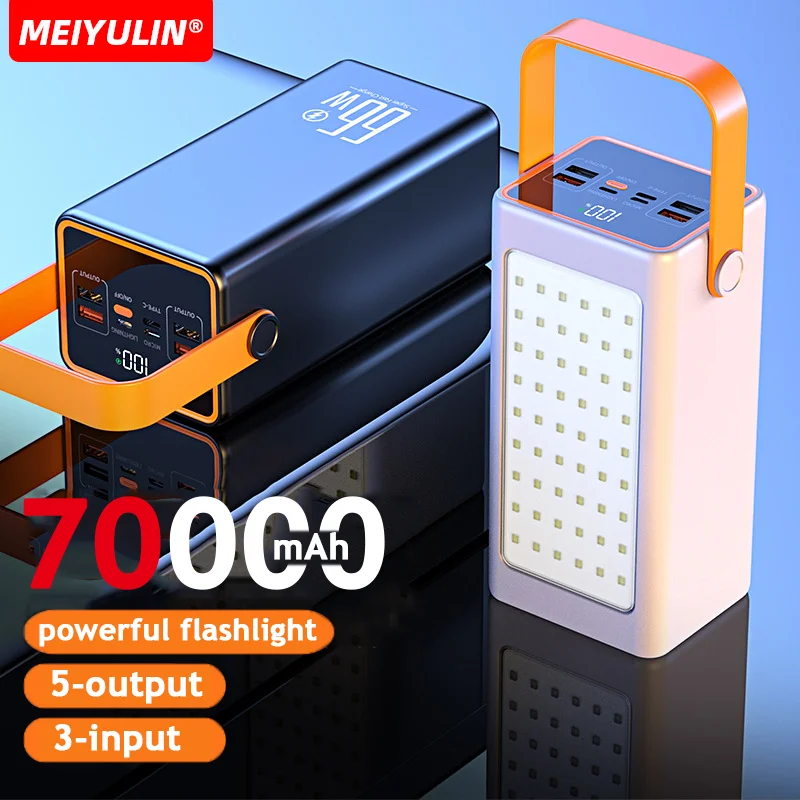 Внешний аккумулятор на 70000 мА · ч 22 5 Вт быстрая зарядка портативный внешний