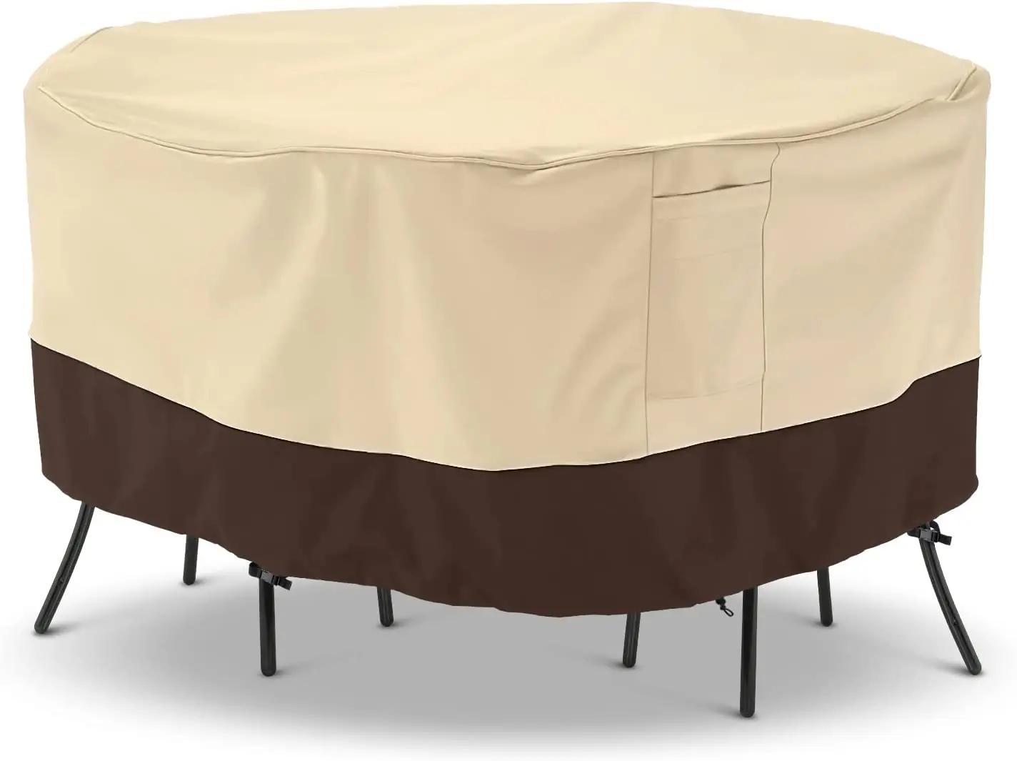 

Outdoor furniture cover, patio table and chair cover, heavy duty waterproof lawn dining table cover with vents and buckles