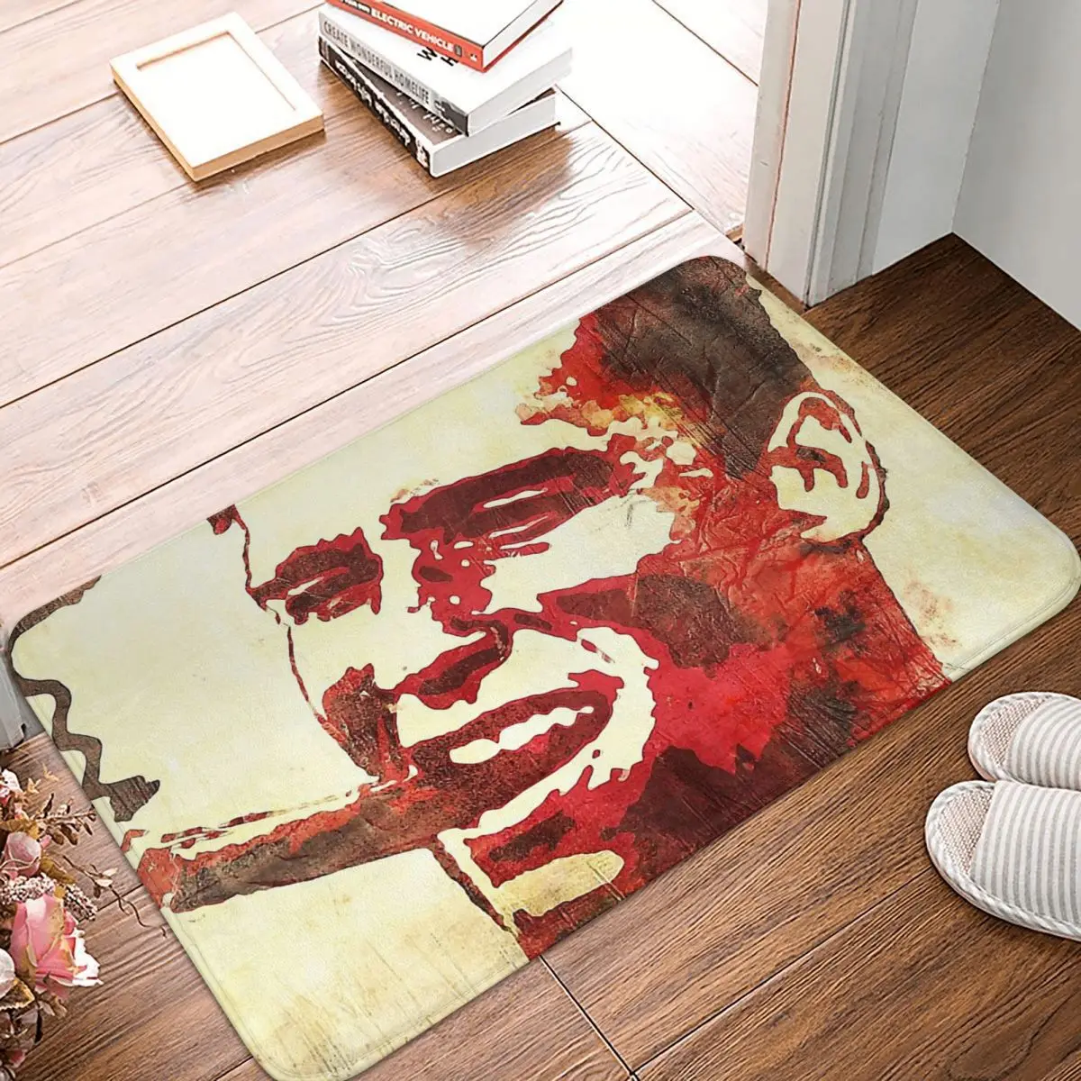 

CCCP USSR Soviet Union Bathroom Mat Arnold Schwarzenegger Doormat Kitchen Carpet Balcony Rug Home Decoration