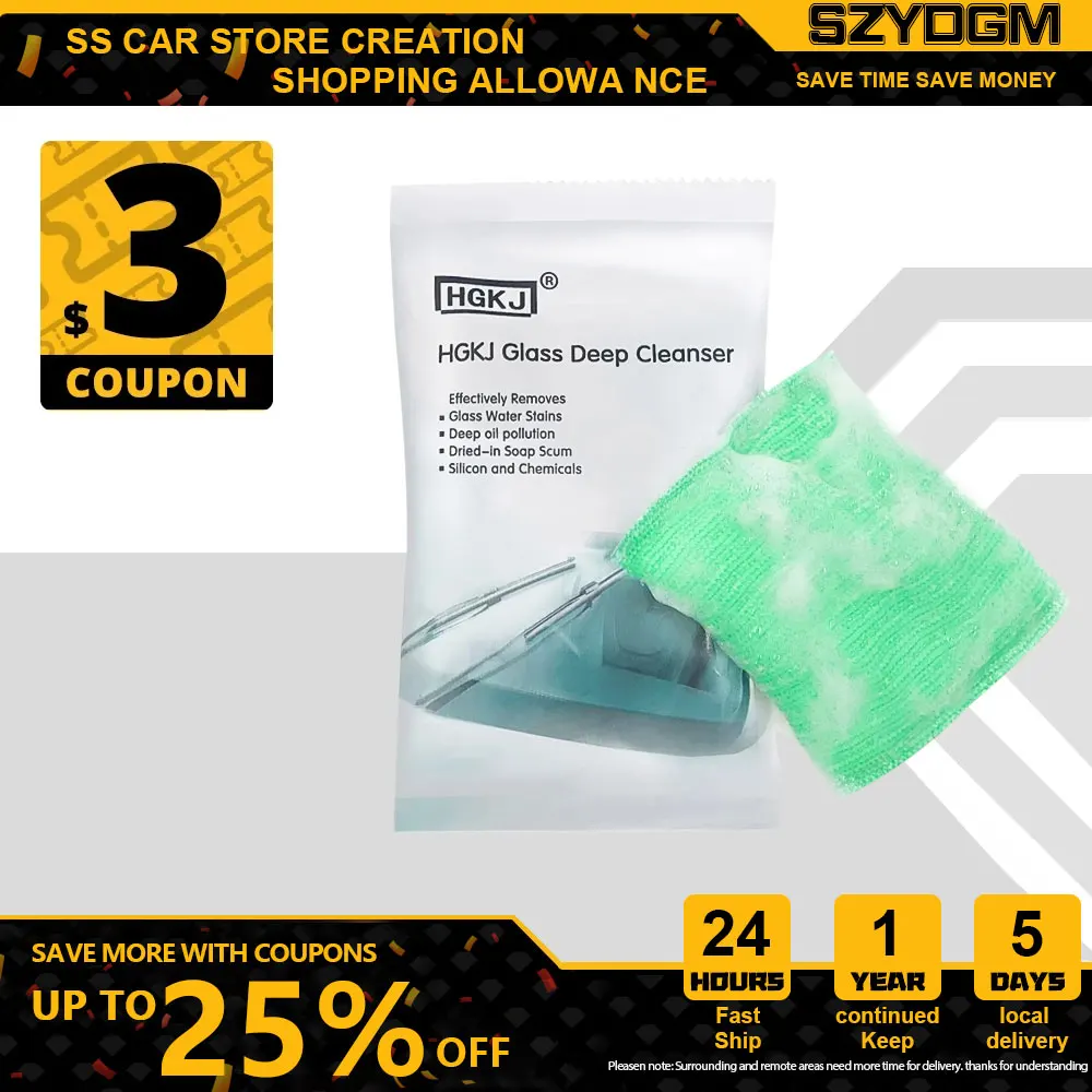 

Glass Deep Cleanser Car Scratch Remover Liquid Microfiber Windscreen Window Cleaning Glass Remove Oil Film Car Styling