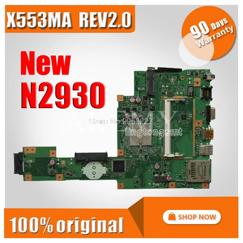 

Новинка! С N2930 4 ядра X553MA материнская плата REV2.0 для Asus D553M F553M X503M материнская плата для ноутбука X553MA материнская плата morherborad
