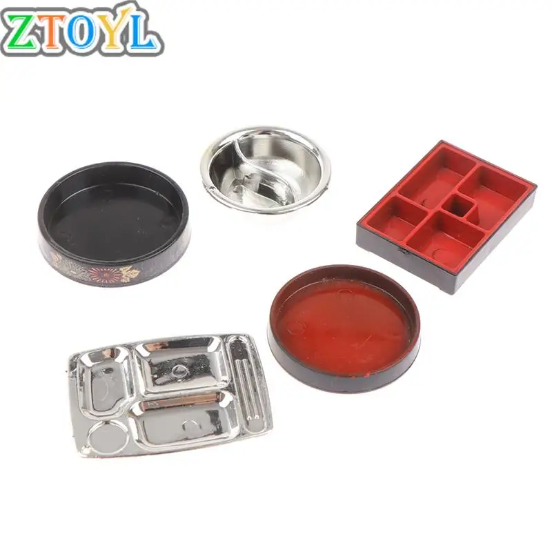 

3 шт., миниатюрные подносы для кукольного домика