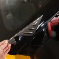 for toyota supra gr a90 2019 2022 rearview mirror side triangle spoiler trim stainless steel car modification accessories
