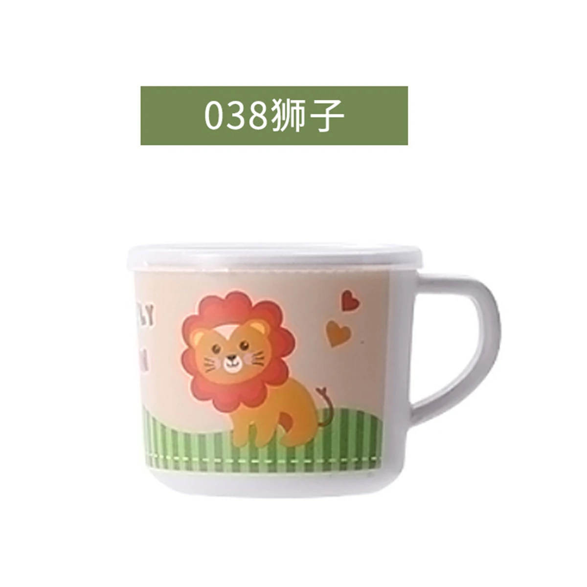 200mL Kawaii Cartoon Animals Bamboo Fiber Mugs Cup with Handgrip for Kids Baby Children enlarge