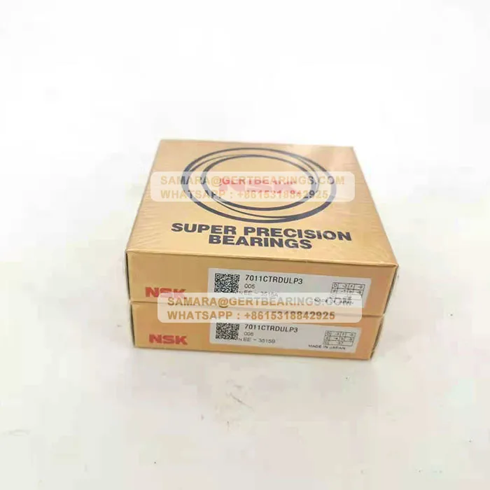 

Supply Original NSK High Precision Bearing 7011 CTRDULP3 Paired Matched NSK Spindle Bearings 7011