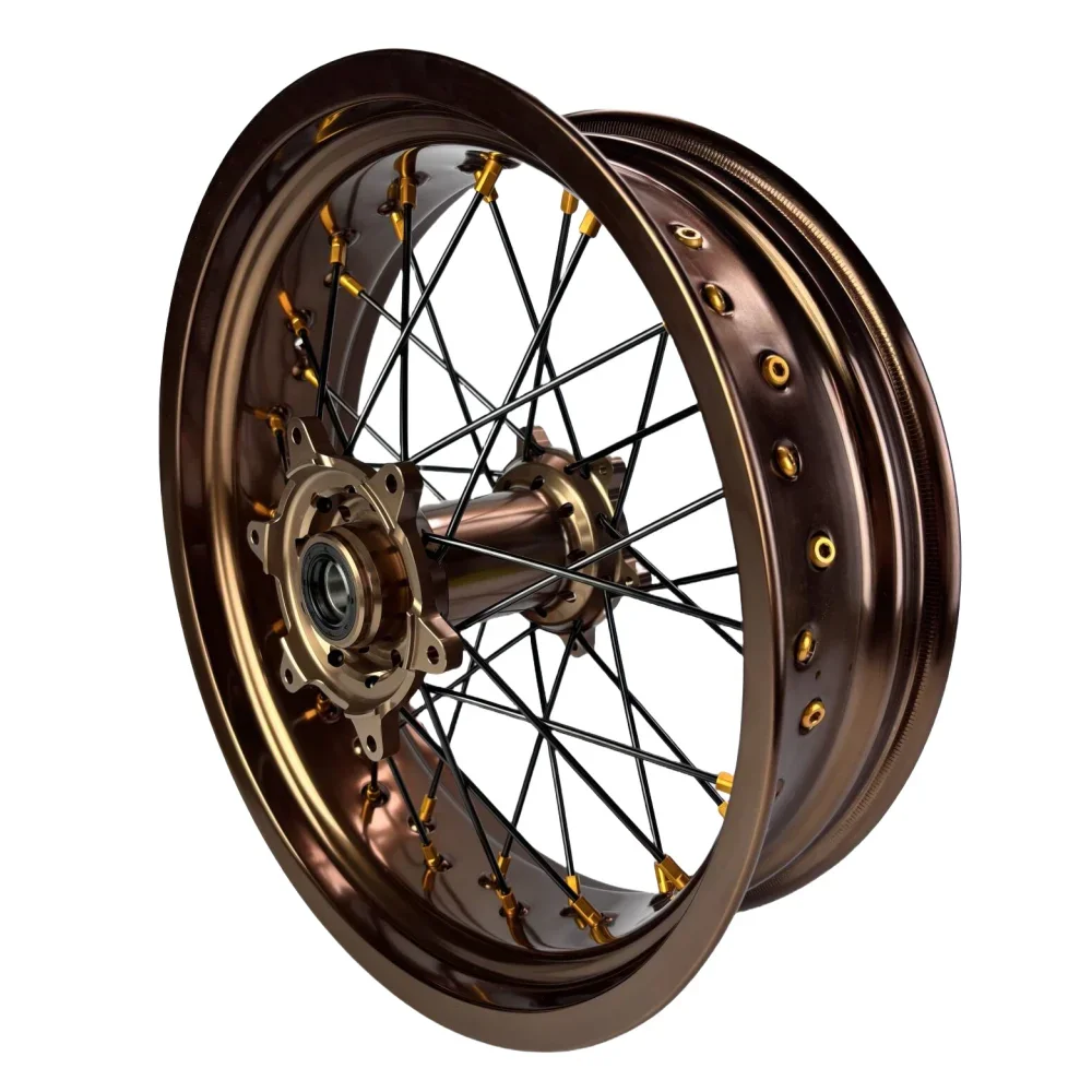 Фото Новые горячие поступления OEM-типа 17 дюймов, наборы колес Supermoto для YZ/YZF 250 450 №2