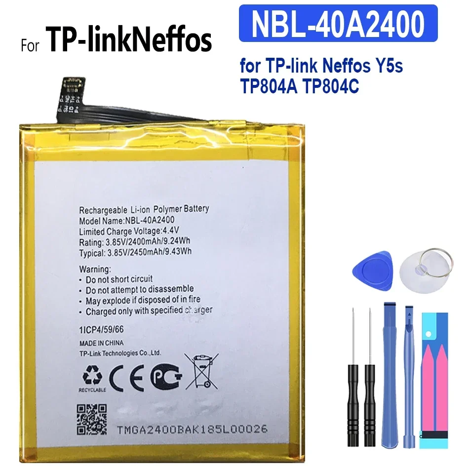 NBL-40A2400 2450mah Сменный аккумулятор для TP-link Neffos Y5s TP804A TP804C