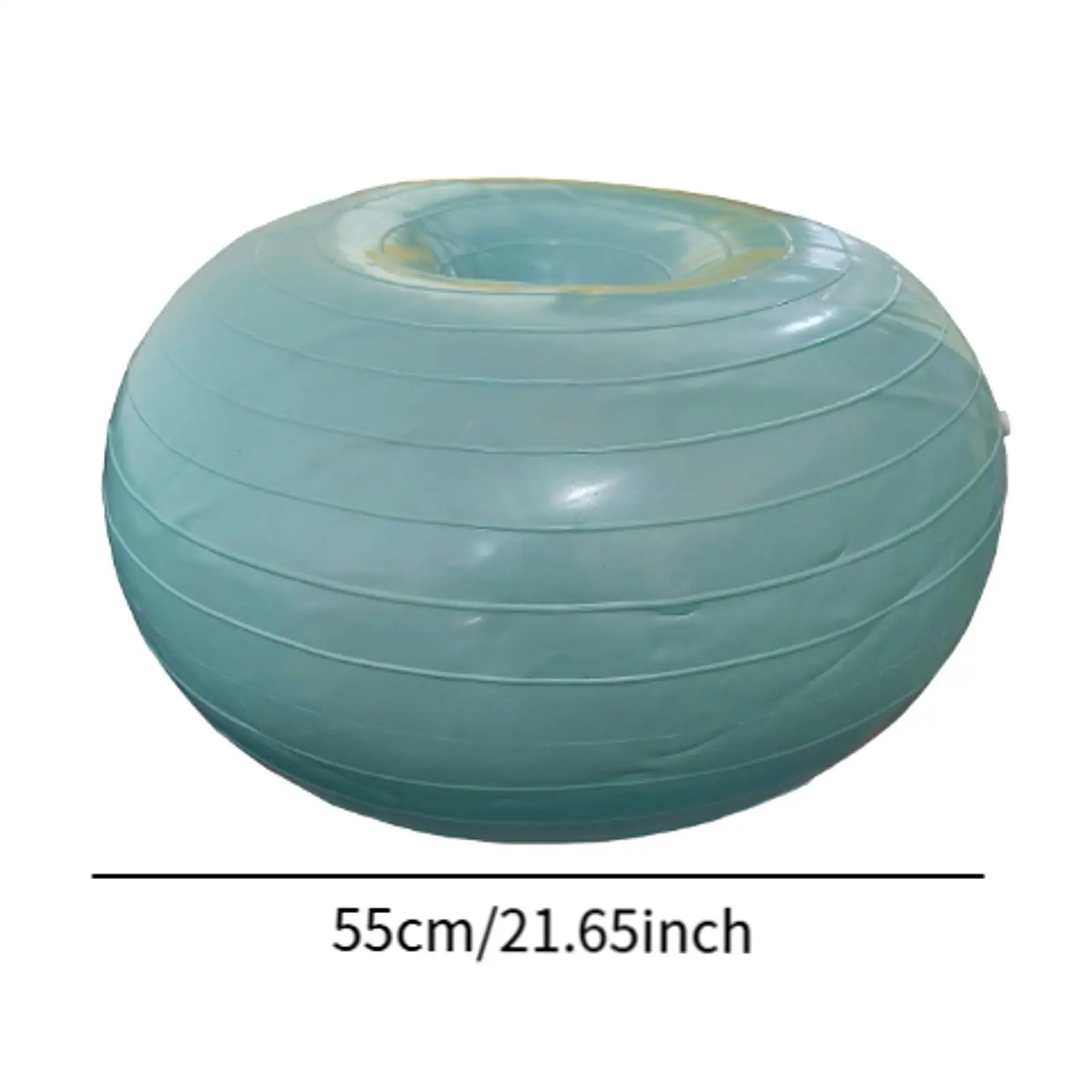 Надувной мяч для упражнений мяч-пончик из толстого ПВХ утолщенный йоги