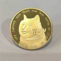 coins gold dogecoin collection funny decoration beautiful crafts plated cute desktop silver home commemorative wow souvenir